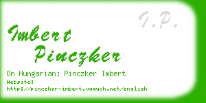 imbert pinczker business card